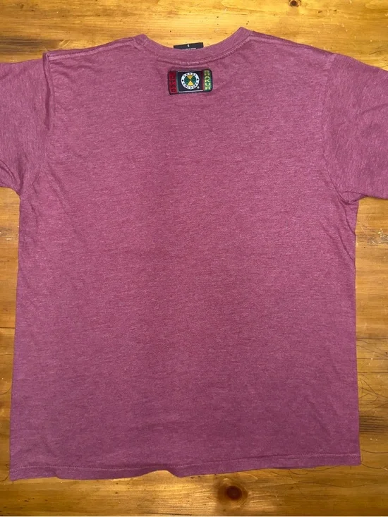 Men's Maroon Tupac T-Shirt Cross Colours Official Authentic Merch Size Small - Picture 3 of 4